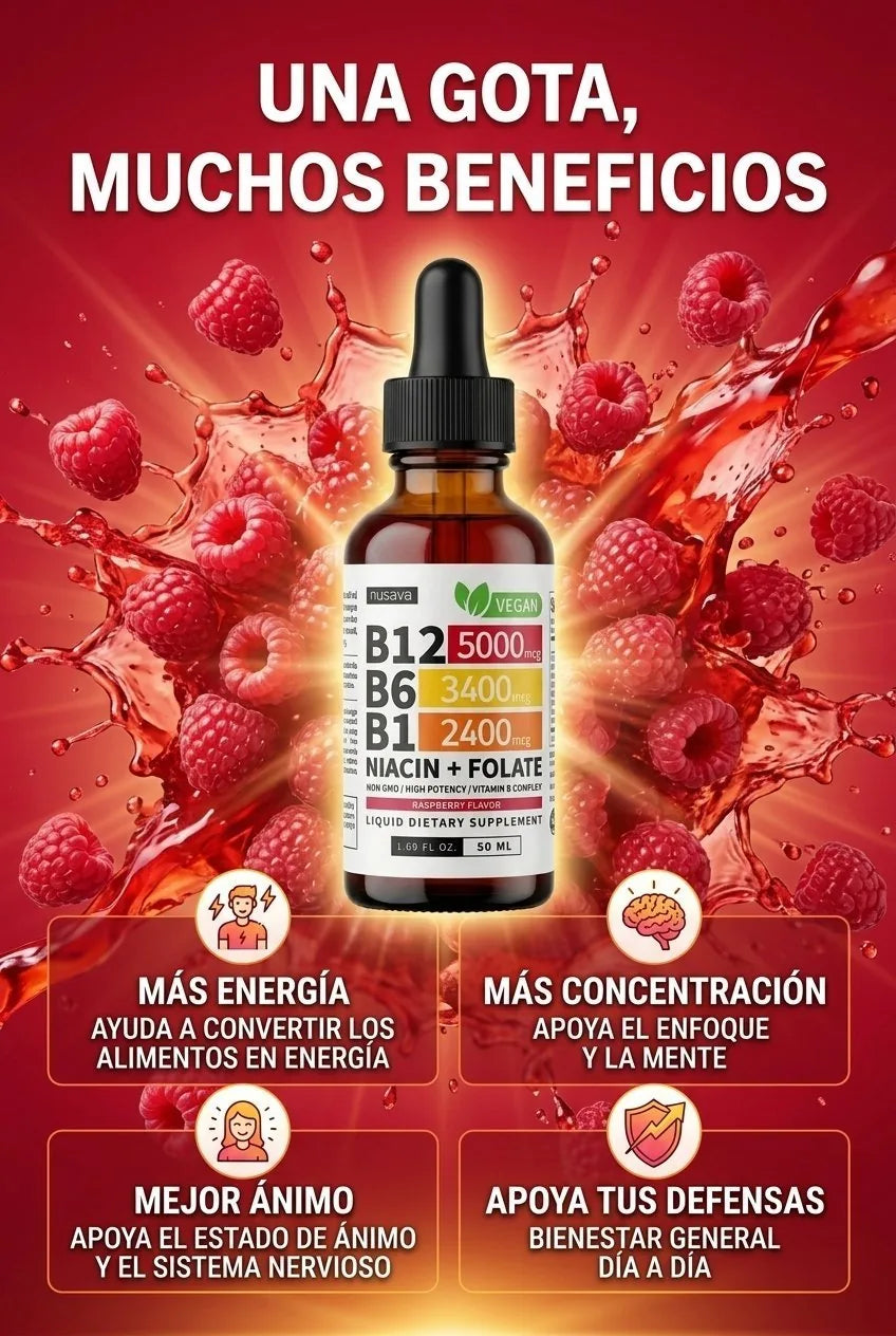 VITAMINA NUSAVA B12 - Enfoca tu mente y activa tu cuerpo
