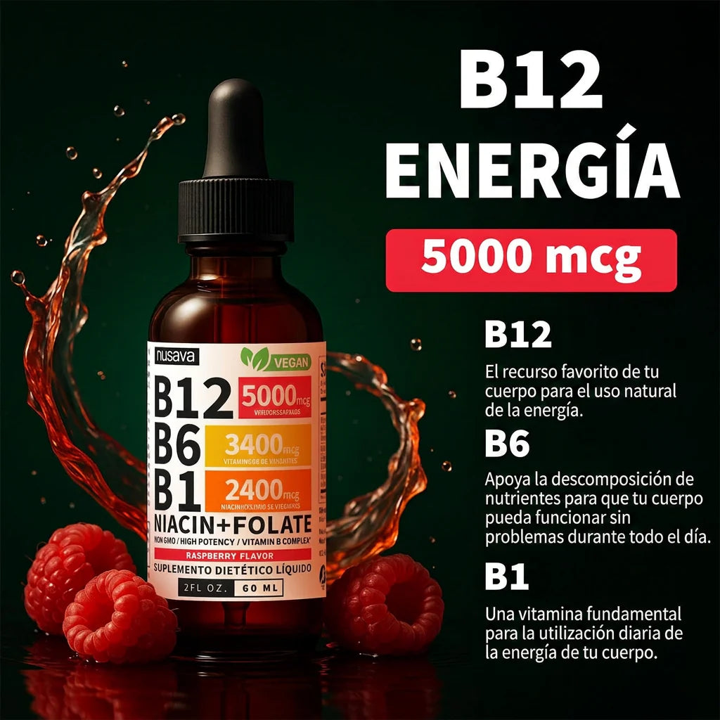 VITAMINA NUSAVA B12 - Enfoca tu mente y activa tu cuerpo