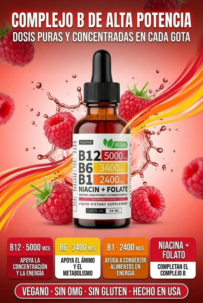 VITAMINA NUSAVA B12 - Enfoca tu mente y activa tu cuerpo