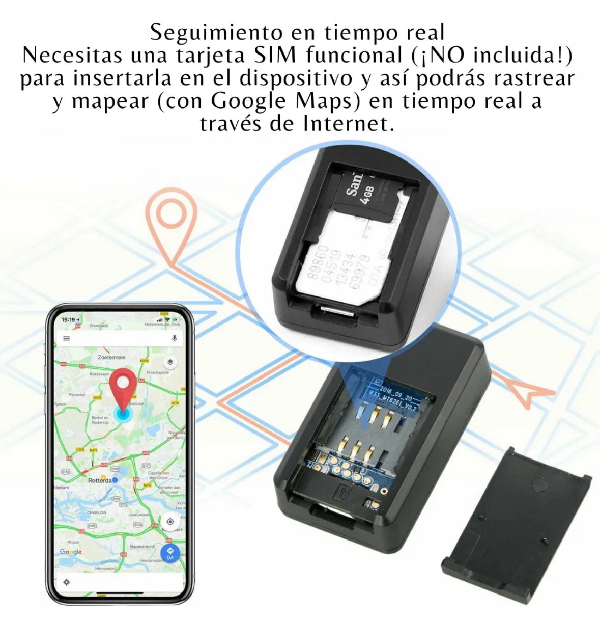 Mini Gps Magnetico Portatil