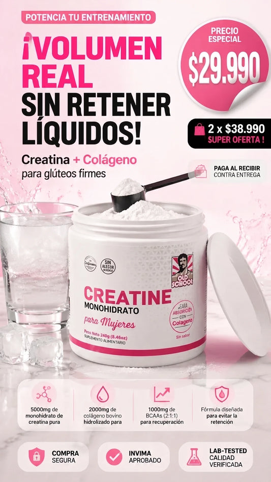 Creatina For Women - Más energía real en tus entrenamientos
