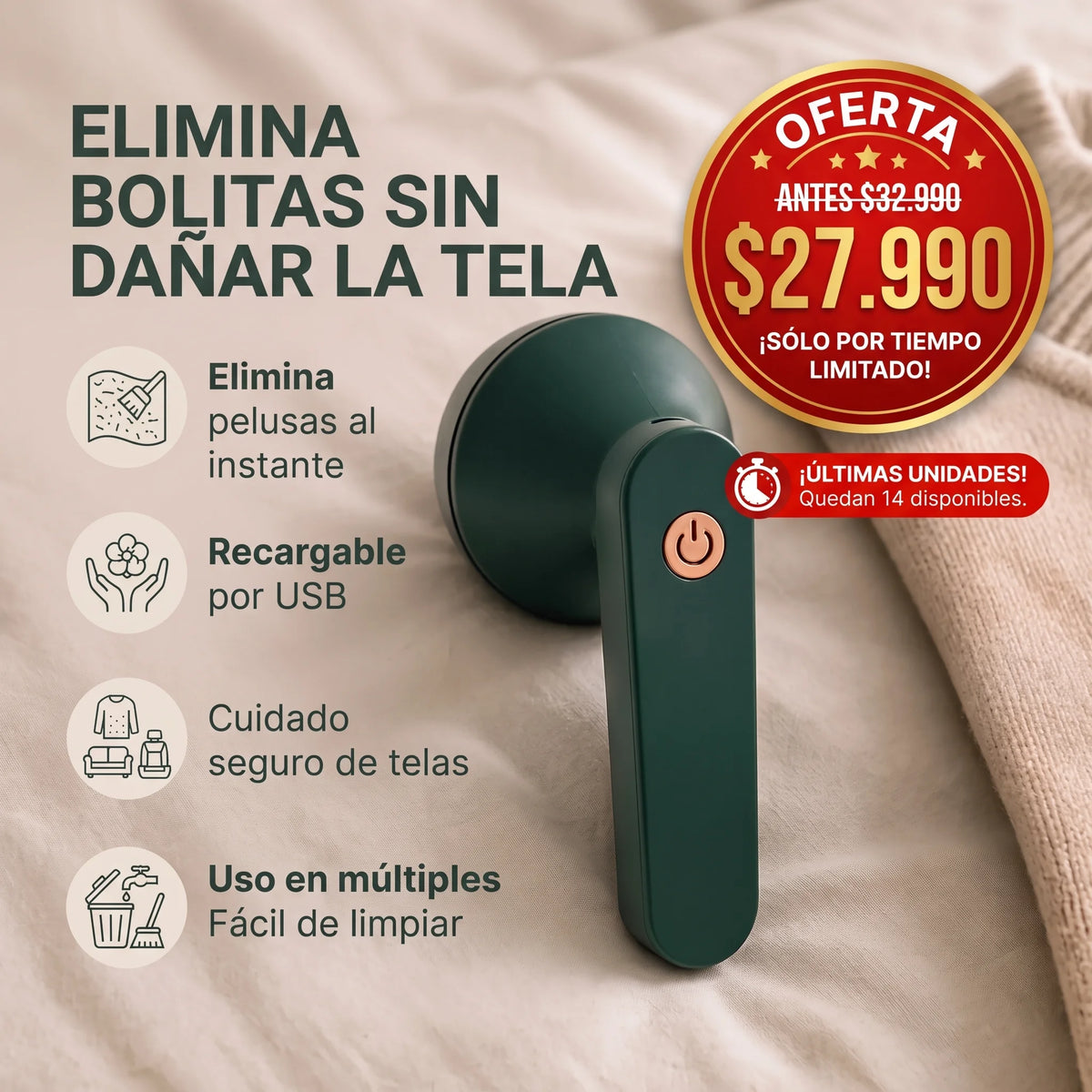 Elimina Motitas Sin Dañar la Tela