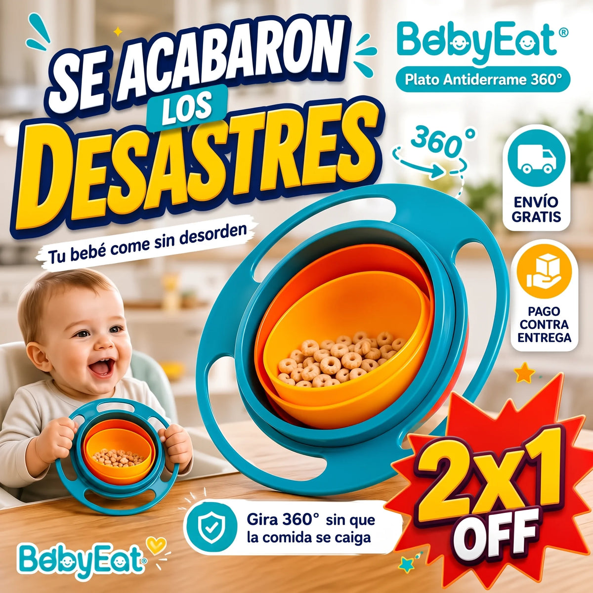 Bowl 360° - Déjalo explorar, sin el castigo del aseo
