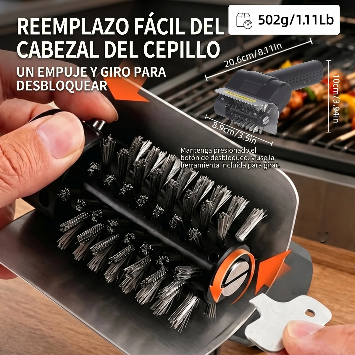 CleanGrill Master + 12 Pares de Guantes