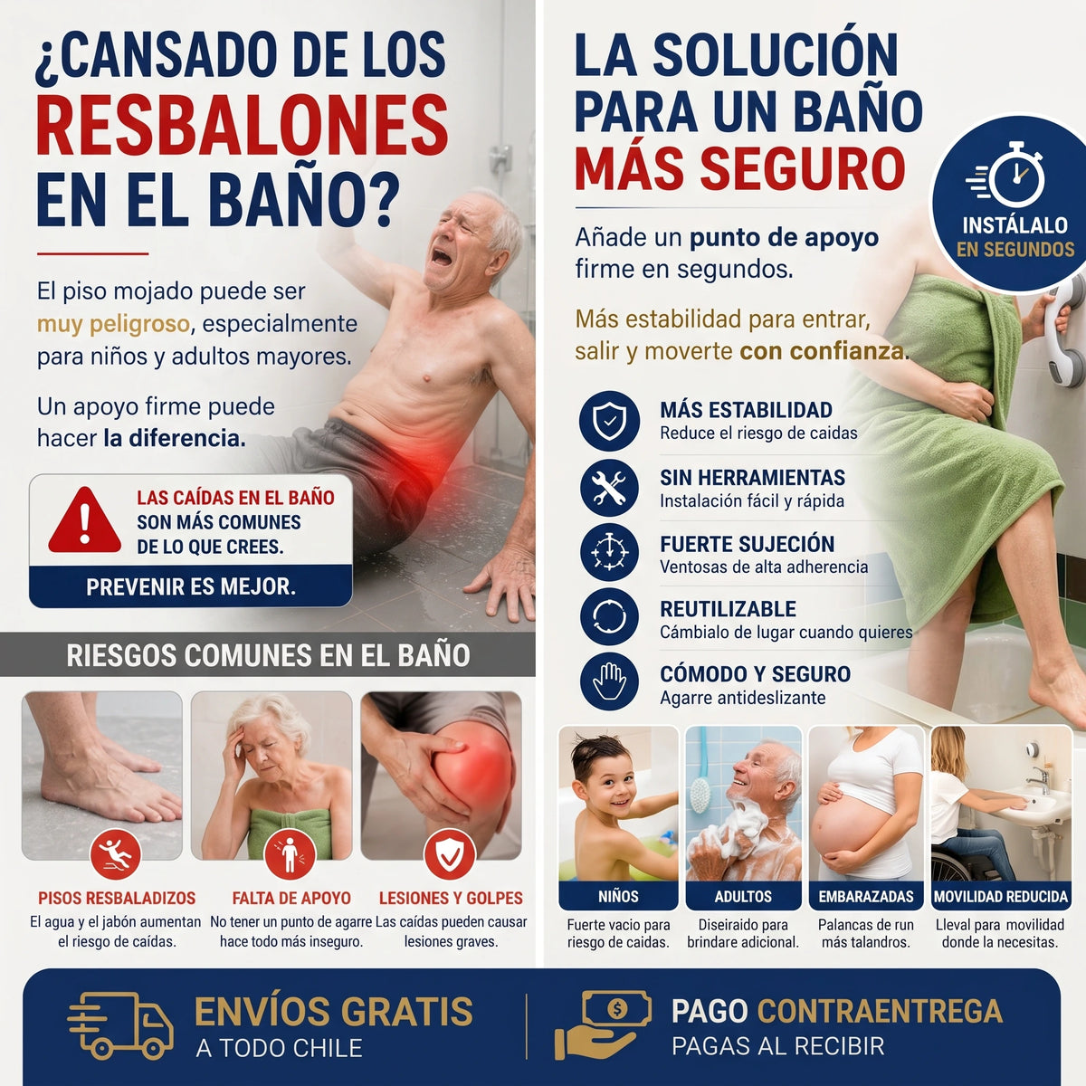 AgarrePro - Evita caídas en el baño