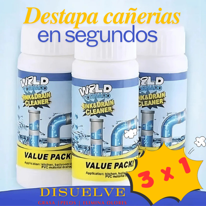 Destapador Tuberías WillTornado X3