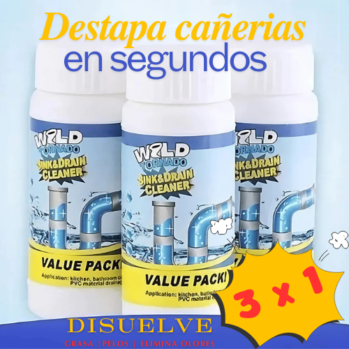 Destapador Tuberías WillTornado X3