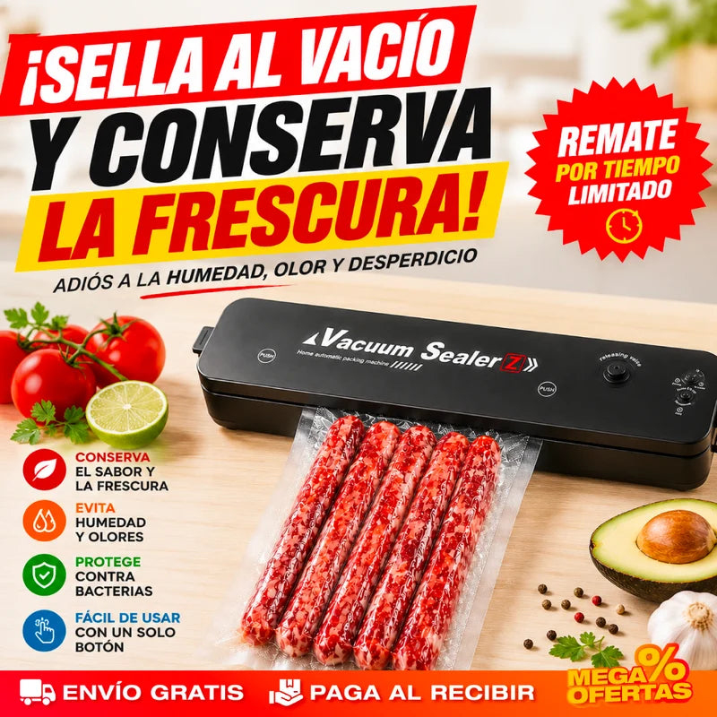 SELLADORA AL VACIO VACUUM SEALER™ - Comida fresca por semanas
