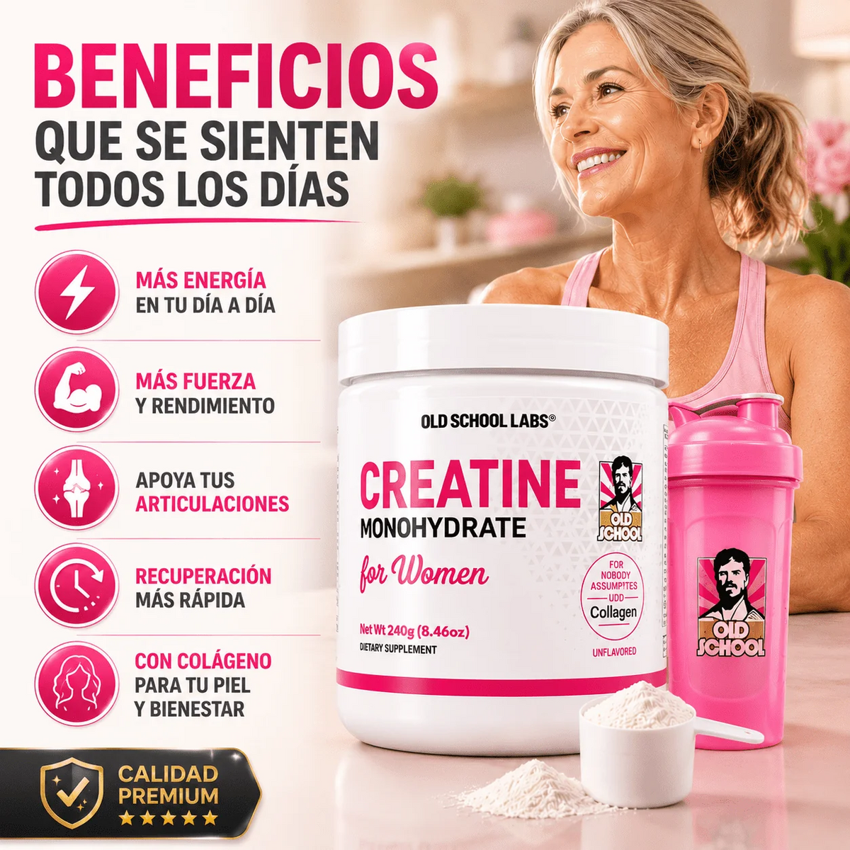 Creatina For Women - Más energía real en tus entrenamientos