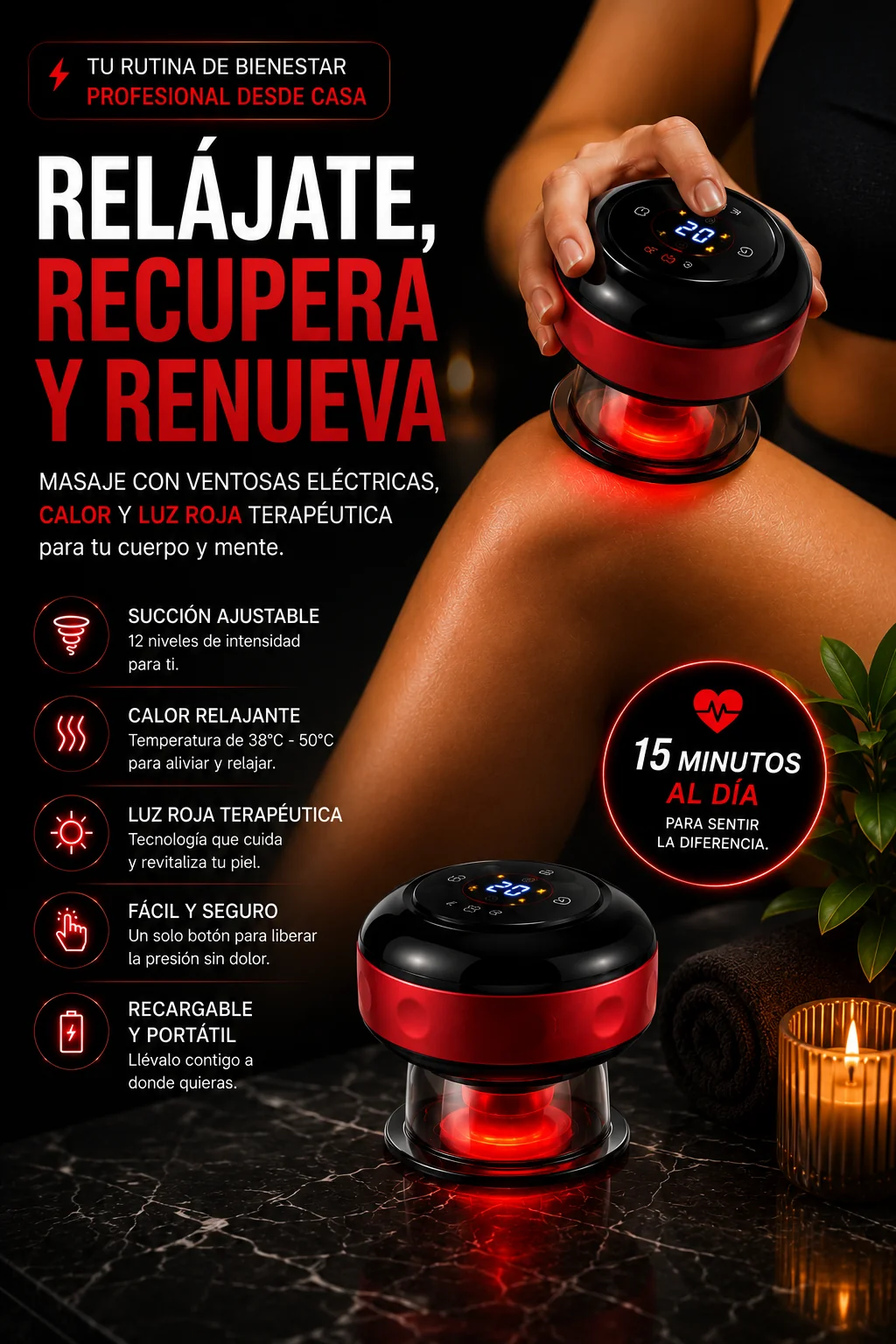VentosaPro - Alivio muscular profundo en minutos