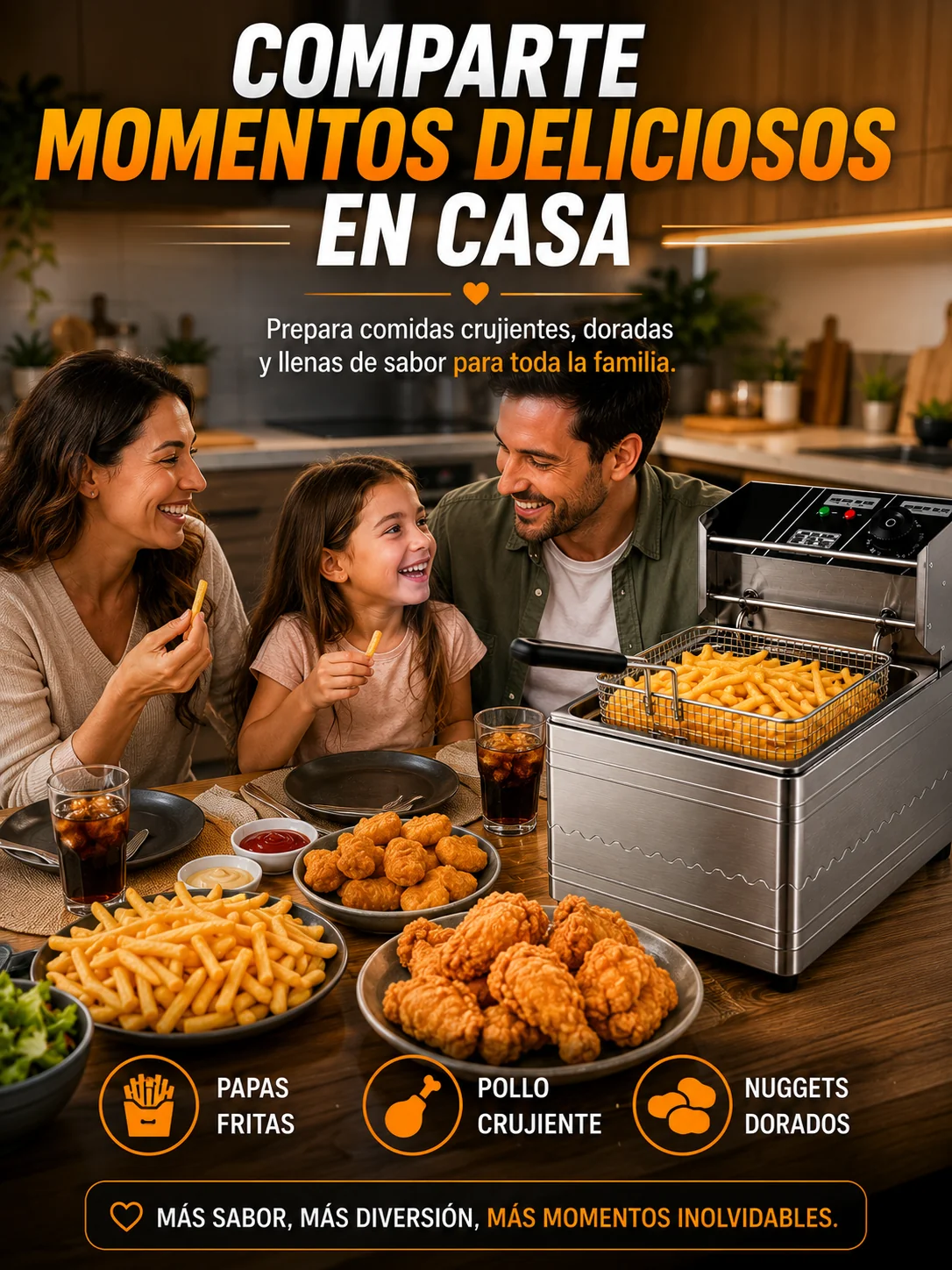 Freidora Profesional 6 L-Alto Rendimiento para tu Cocina