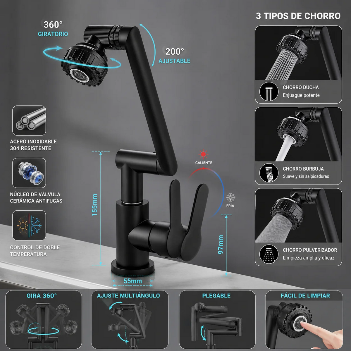 HydroFlex Max - Control absoluto del agua al lavar