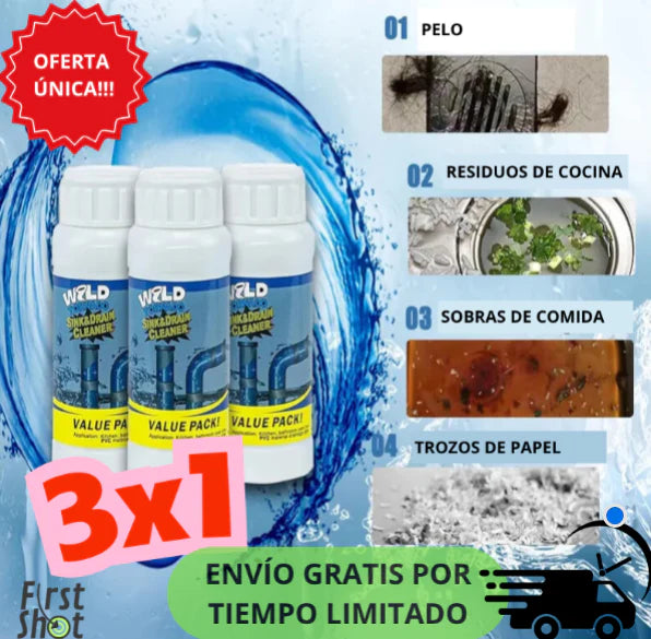 Destapador Tuberías WillTornado X3